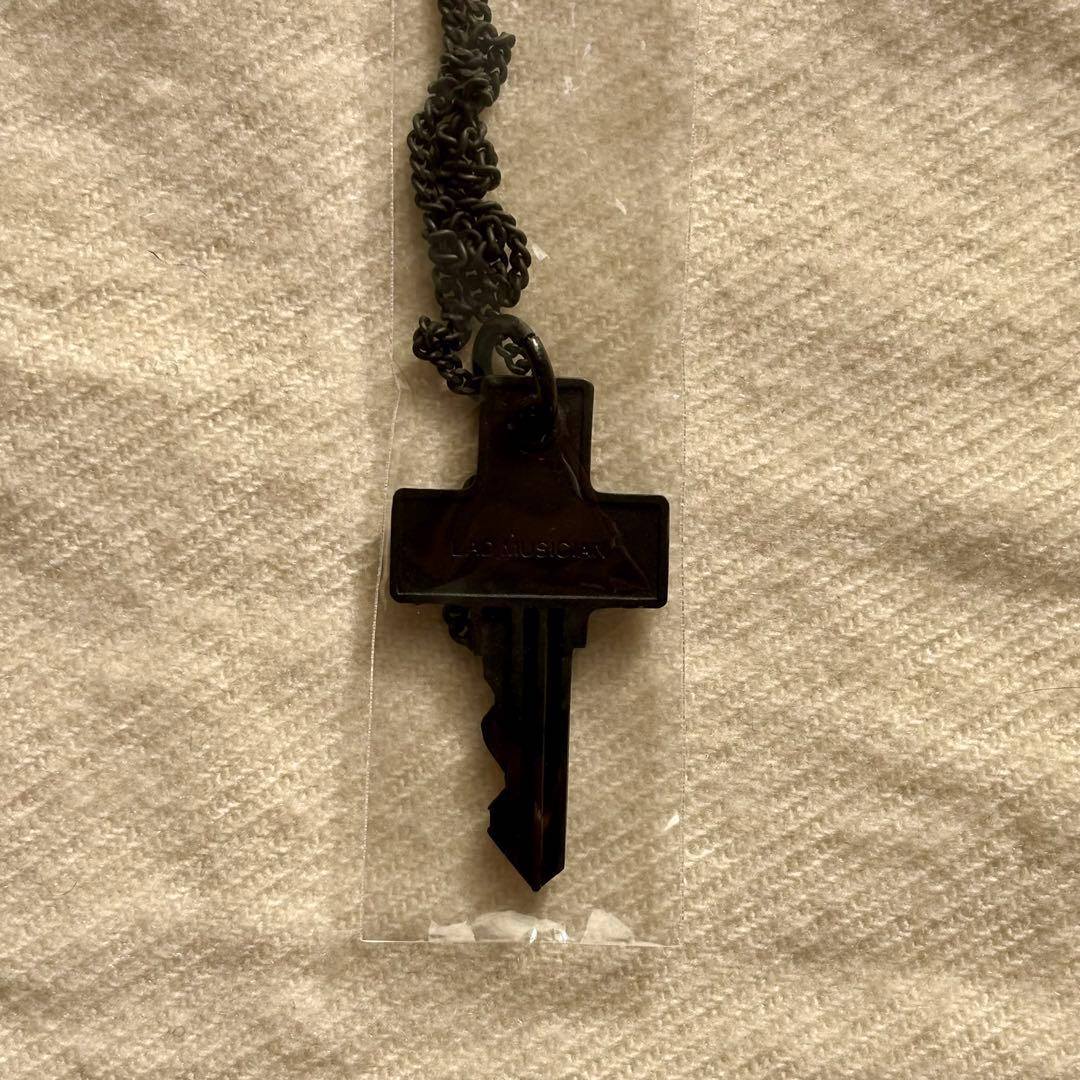LAD MUSICIAN CROSS KEY NECKLACE ブラック 黒