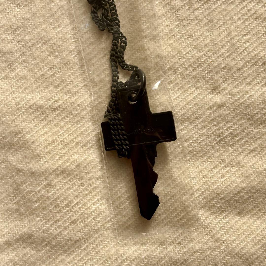 LAD MUSICIAN CROSS KEY NECKLACE ブラック 黒