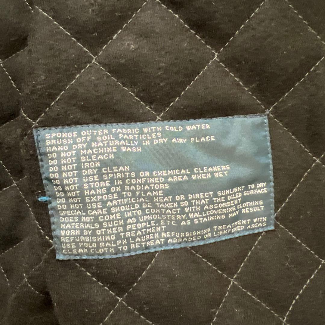 ポロバイラルフローレン　チェック柄　オイルジャケット　ハンティングジャケット　S