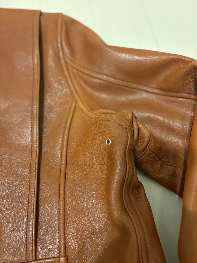 【極美品】TMTゴートレザーフライトジャケット 着用画像あり