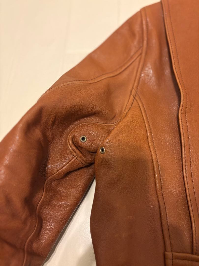 【極美品】TMTゴートレザーフライトジャケット 着用画像あり