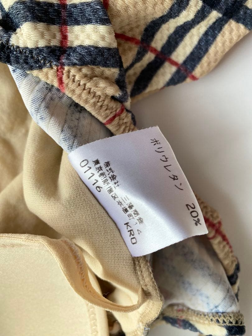 バーバリー BURBERRY ブルーラベル ノバチェック ワンピース水着