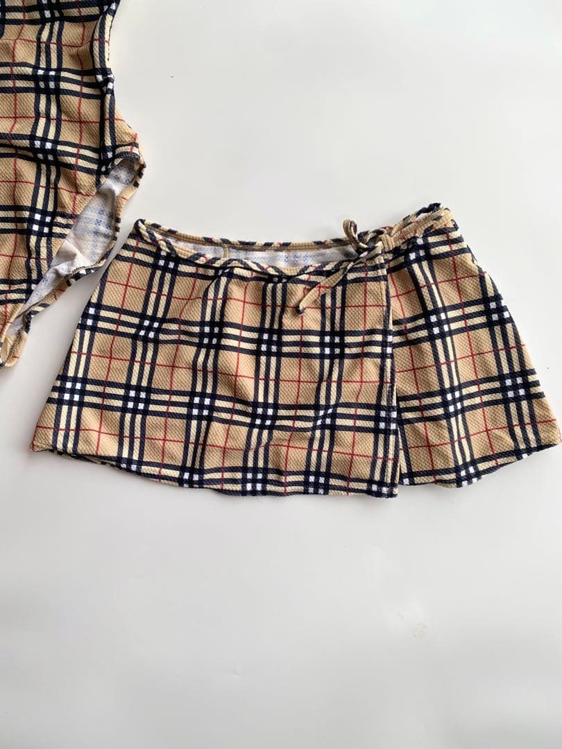 バーバリー BURBERRY ブルーラベル ノバチェック ワンピース水着