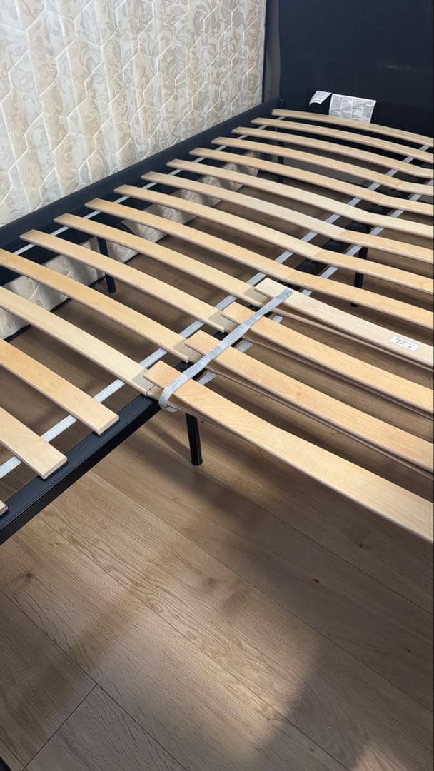 ‼️2月7日までの出品‼️IKEA SLATTUM ダブルベッドフレーム&マットレス