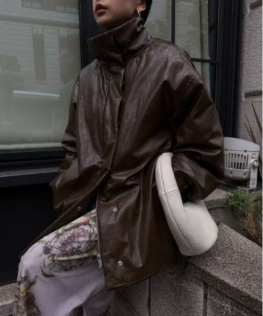 ジャケット・アウター Ameri LEATHER JACKET