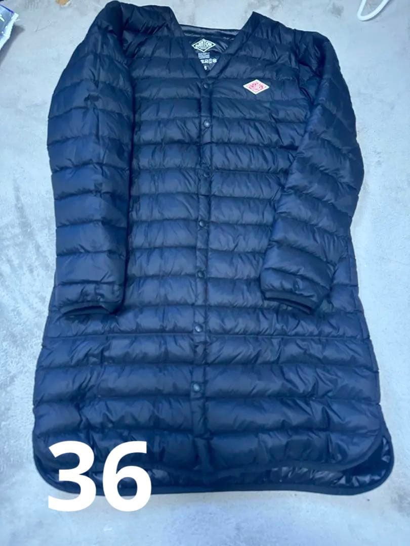 DANTONダントンロングインナーダウン36ブラック