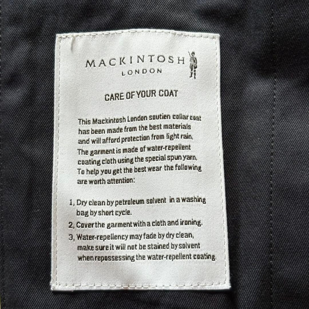 極美品 マッキントッシュ ロンドン ステンカラーコート ダンケルド ライナー付き