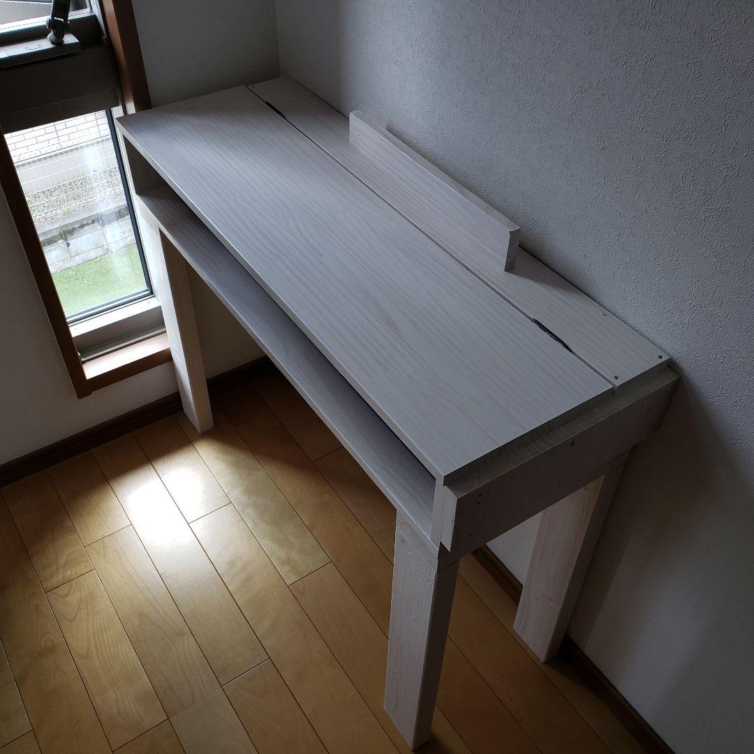 ピアノテーブル　木目調　DTMデスク