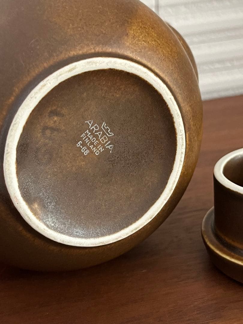 GREEN☆ARABIA GA1 ティーポット　ブラウン　ヴィンテージ