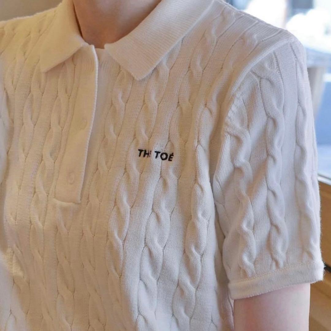 【THE TOE】Herald Short Sleeve Polo Knit