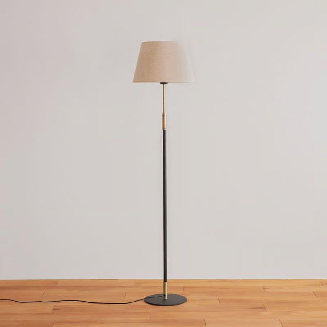 【未使用】リセノ フロアライト Delicia LED電球付 ブラック×ブラウン