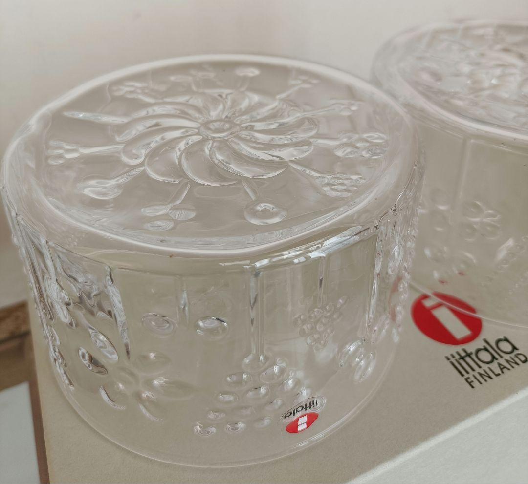 イッタラ フローラ ガラス ボウル 10cm 2個 クリア　北欧