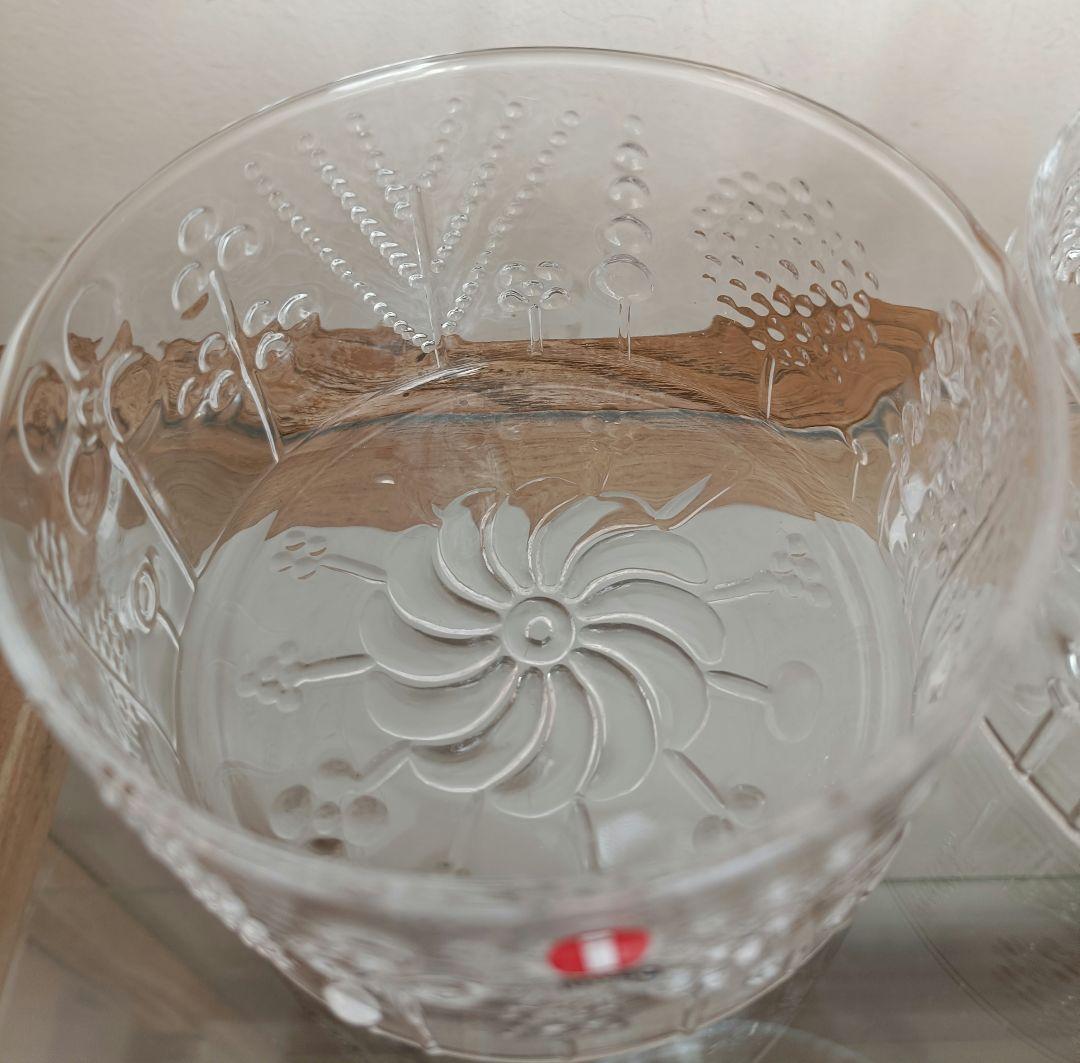 イッタラ フローラ ガラス ボウル 10cm 2個 クリア　北欧