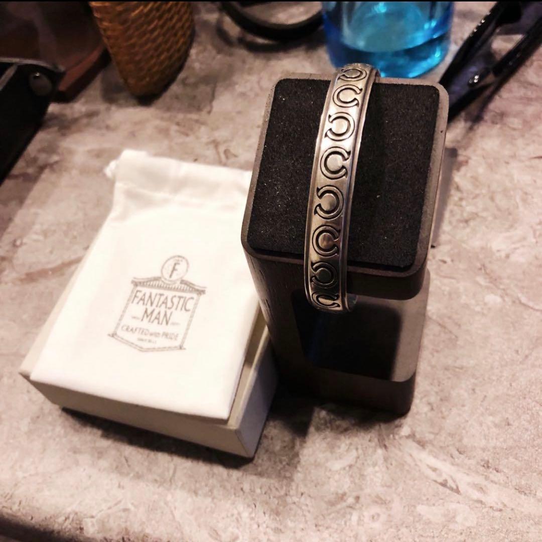 Fantastic Man シルバーバングル　S.O.S fp シルバー925