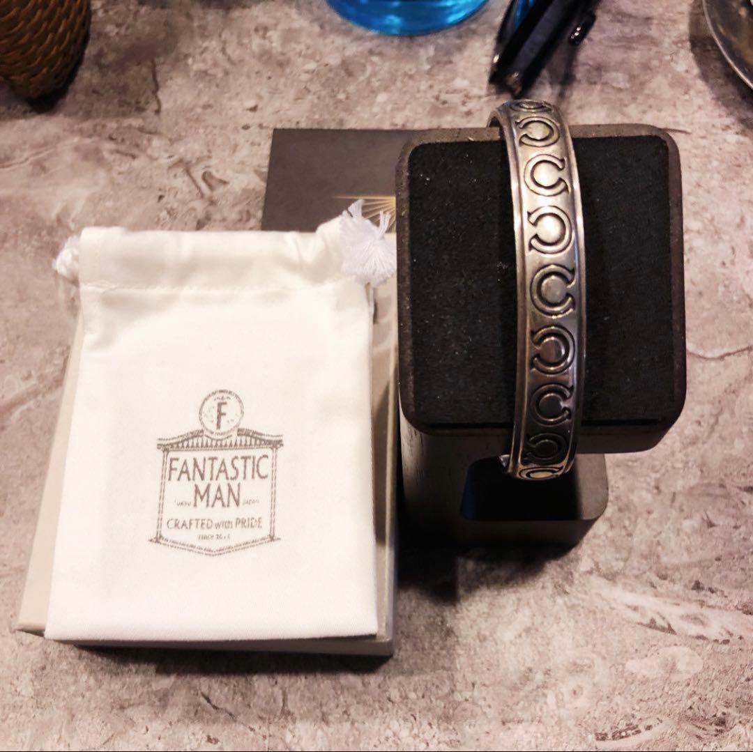 Fantastic Man シルバーバングル　S.O.S fp シルバー925