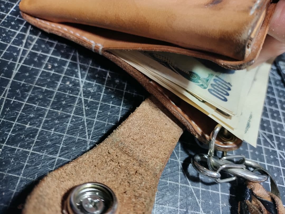 肉球装飾■Middle Leather Wallet FORANRO