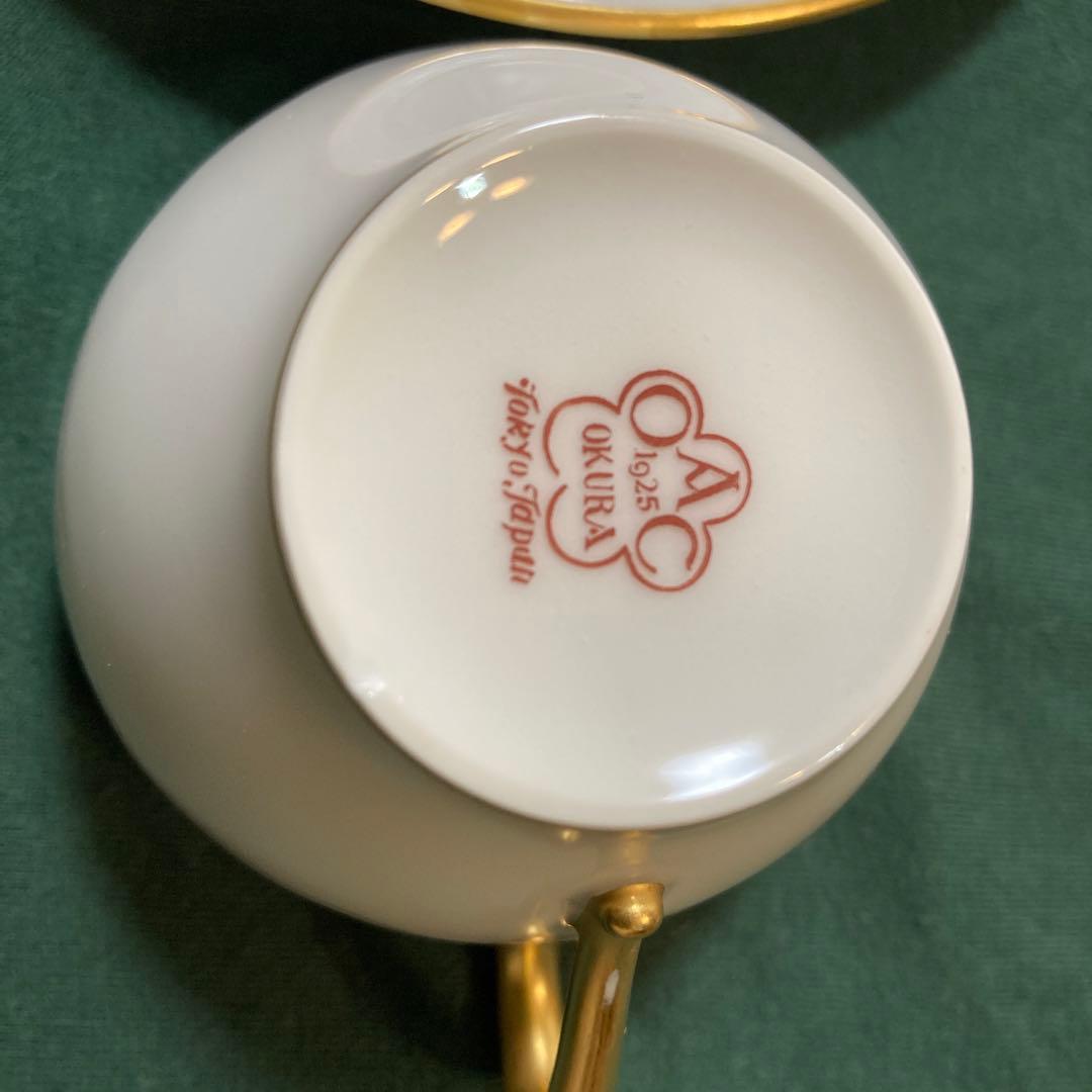 オールドオークラ白磁コーヒーカップ5客