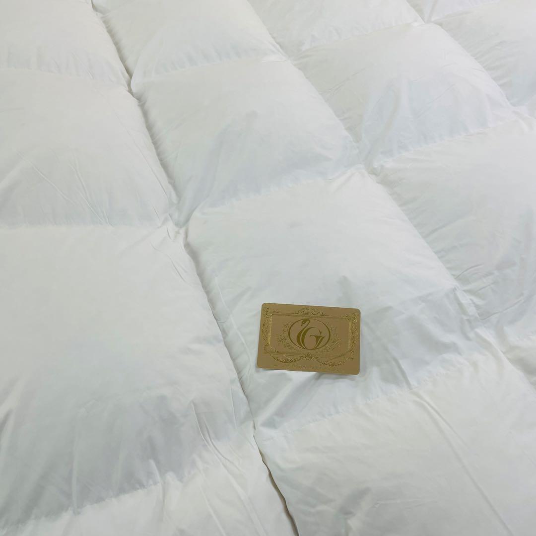 羽毛布団 シングル ポーランド産ホワイトダック93%　日本製　ロイヤル 特別価格