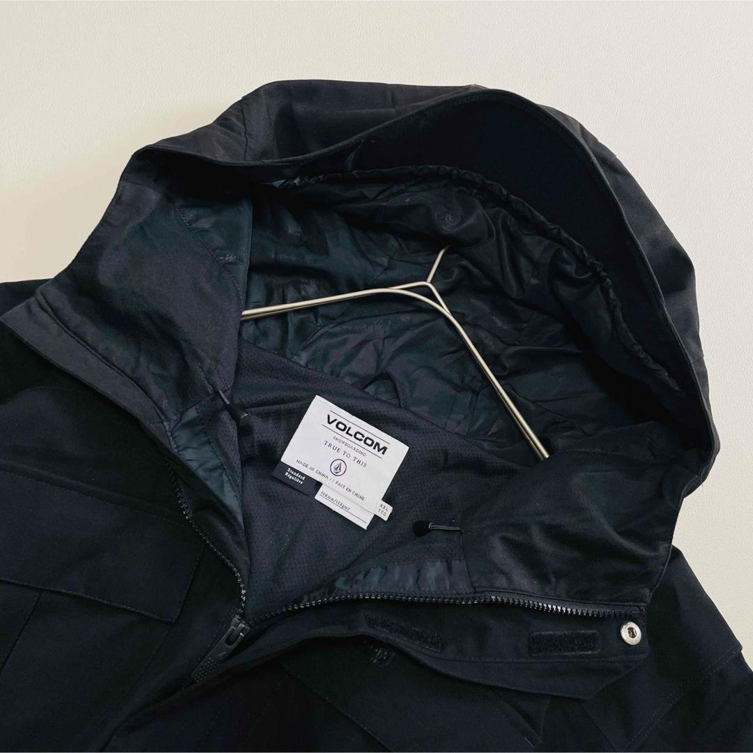 6693【美品】ボルコム　ジャケット　メンズ　XXL　無地　スノボ　ブラック