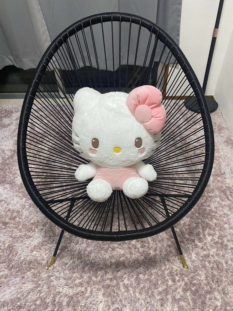 RuRu アカプルコチェア風　ラウンジチェア黒 美品