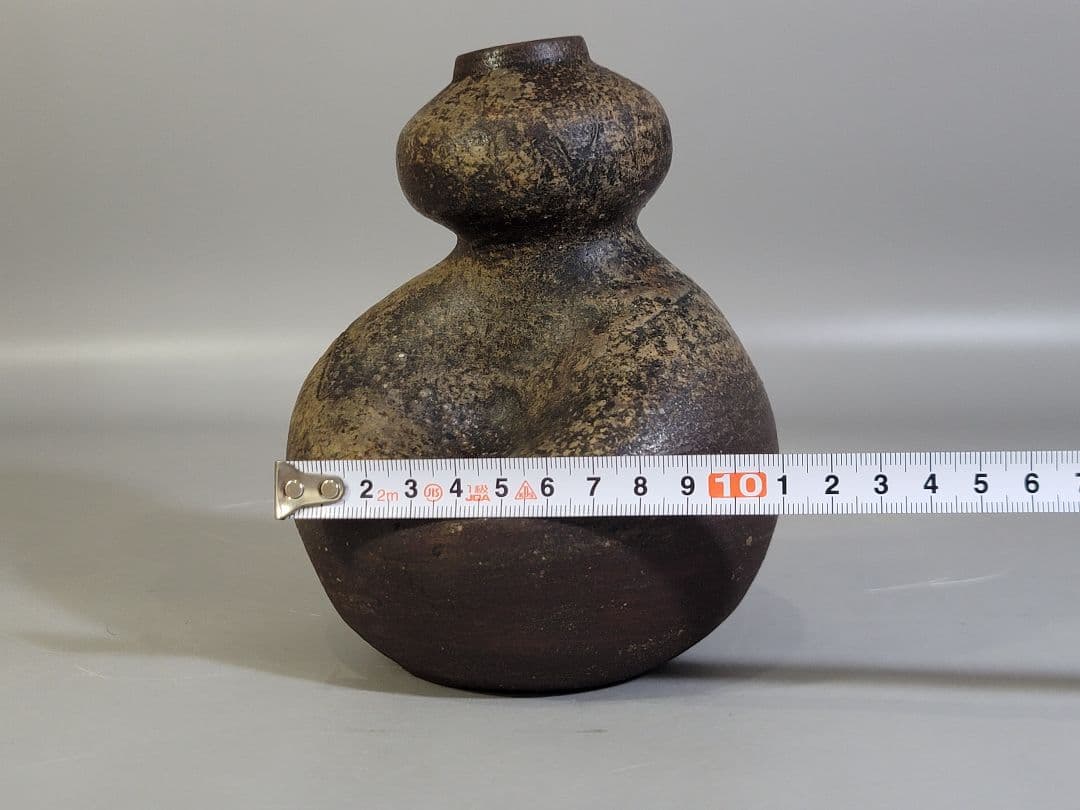 DT535 古備前 桂又三郎 鑑定 江戸中期作 瓢 花入