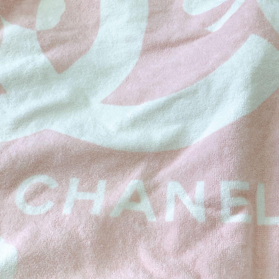 8A5 希少 CHANEL 大判ブランケット シャネル ビーチタオル BIG