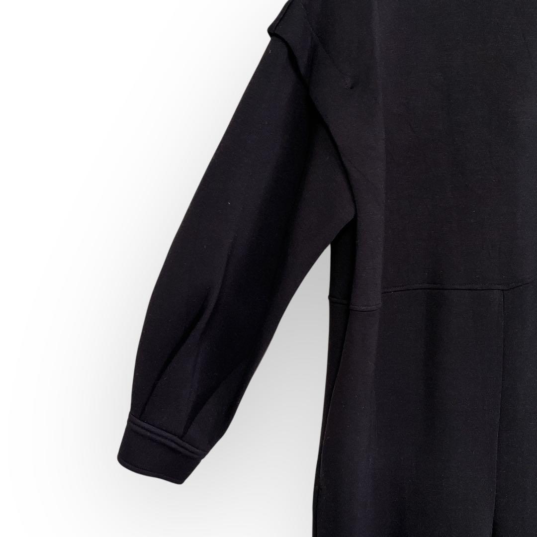 PERNA ダンボールニット サロペット オールインワン 黒