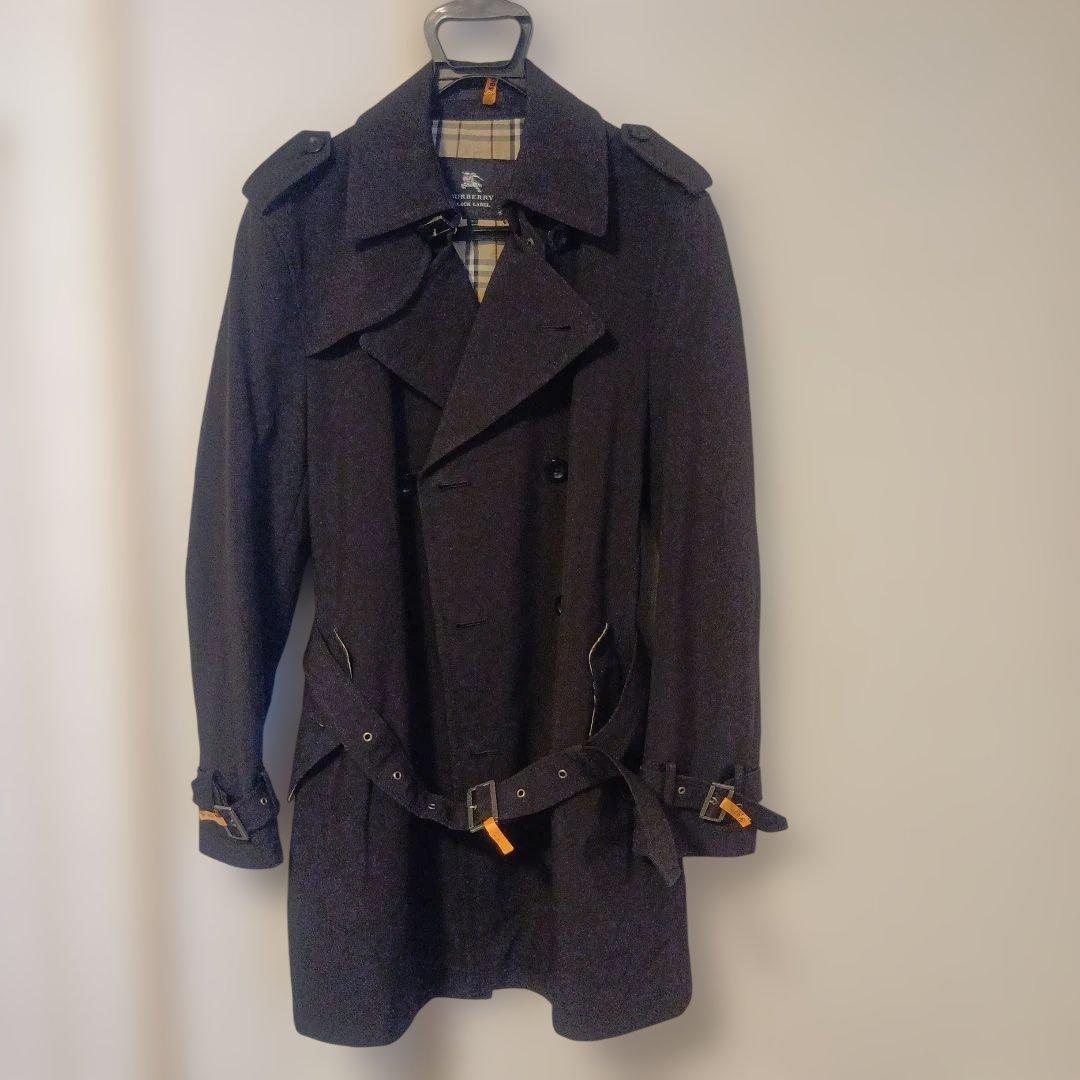 バーバリーブラックレーベル トレンチコート ノバチェック Lサイズ