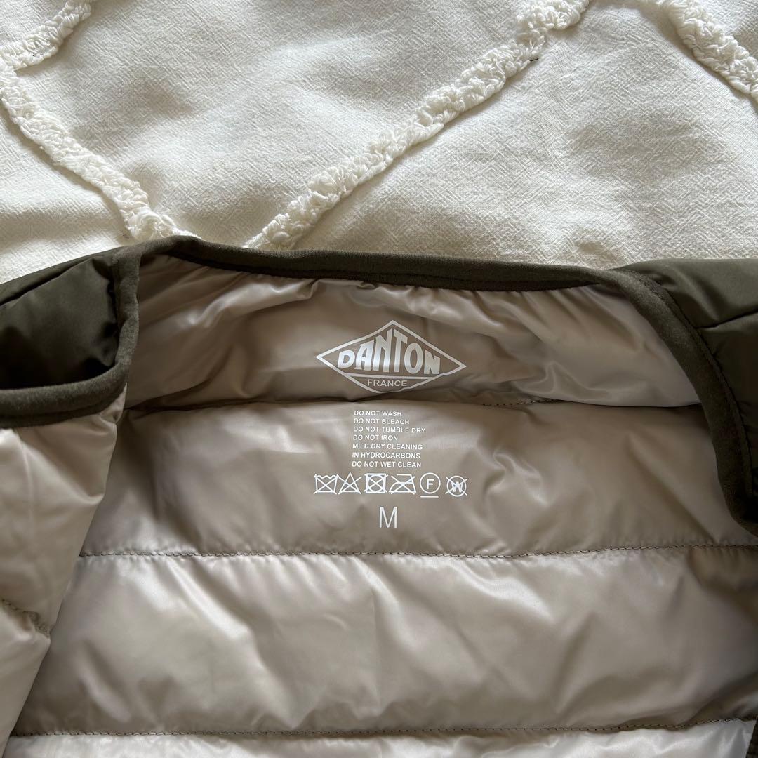 DANTON/ダントン　インナーダウン ダウンベスト　カーキ　M