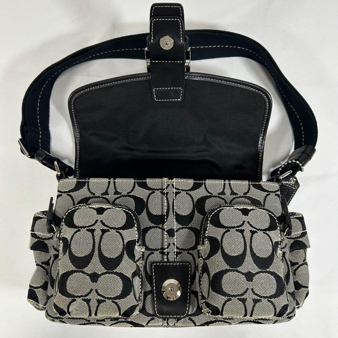 【極美品】コーチ 6835 ソーホー シグネチャー ショルダーバッグ 肩掛け