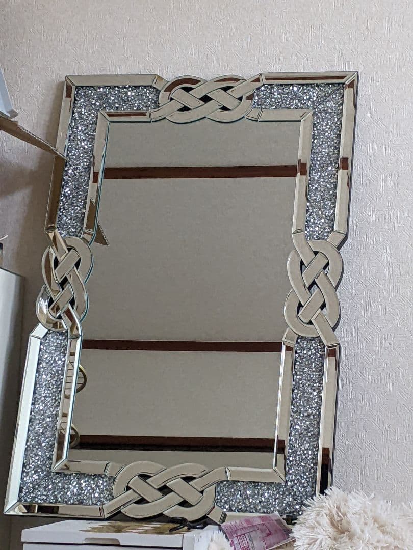 ※美品※ダイヤモンド　幸運のデザイン　姿見　ミラー