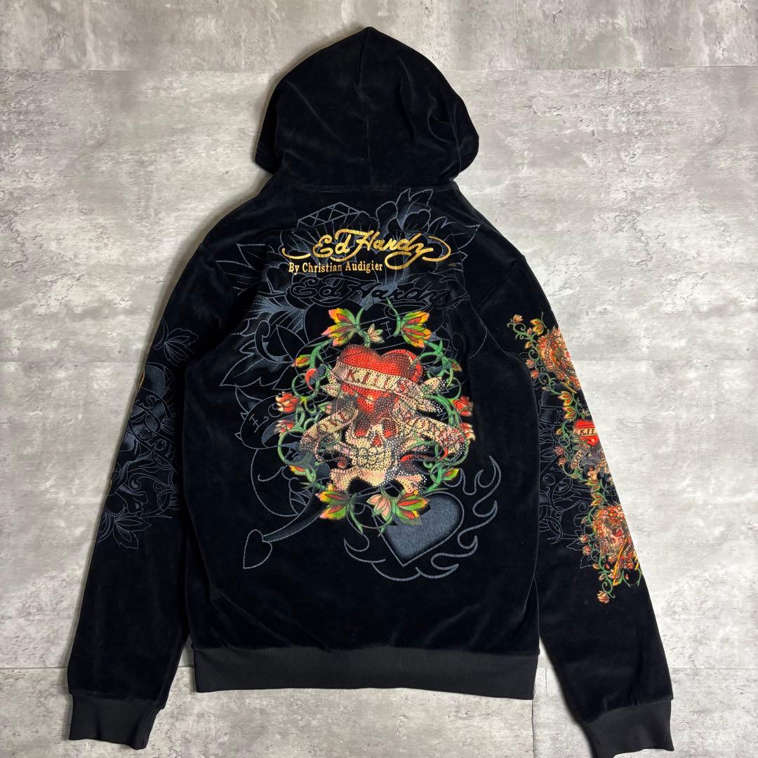 エドハーディー セットアップ ベロア XXL