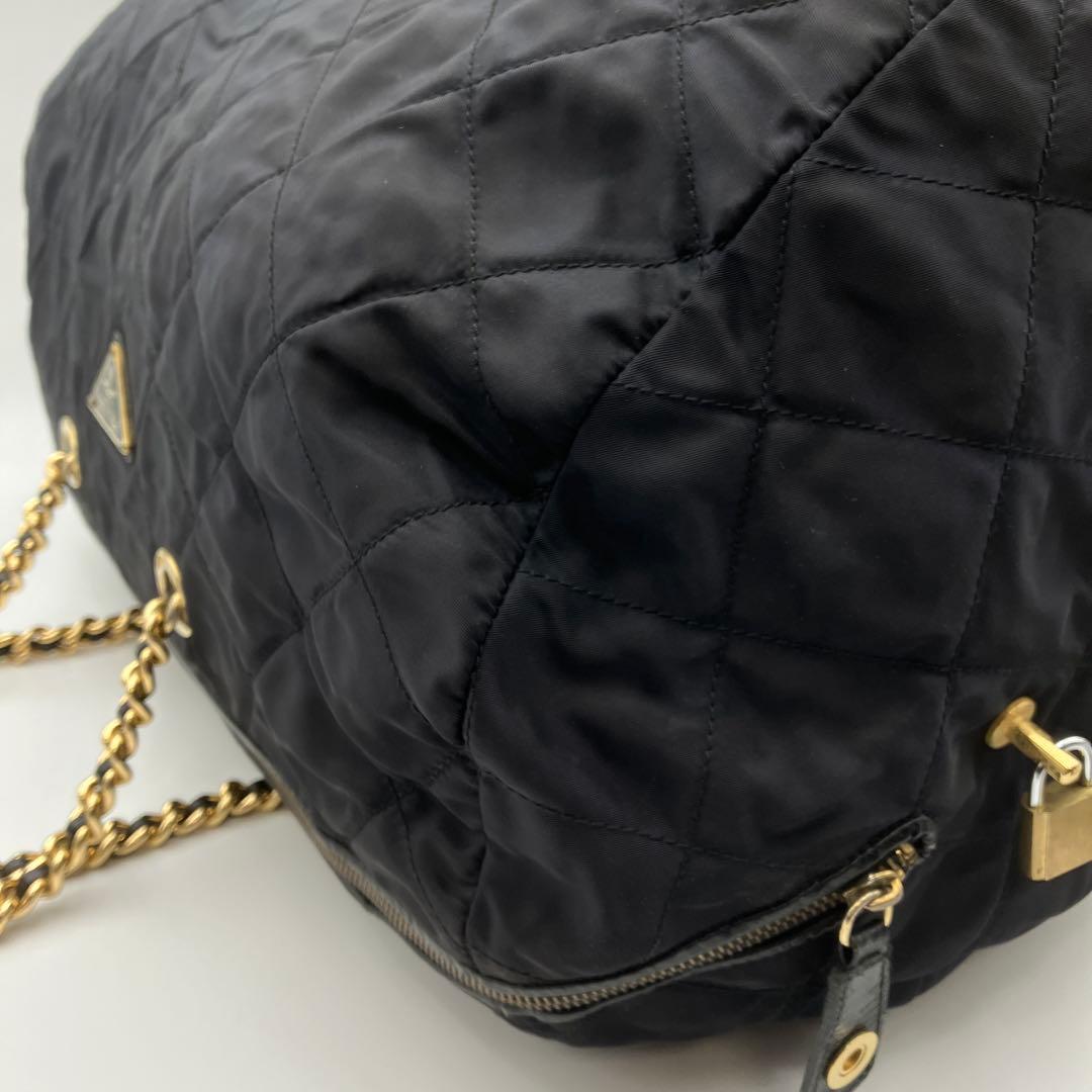 ✨希少✨PRADA　プラダ　ボストンバッグ　キルティング　テスートナイロン　53