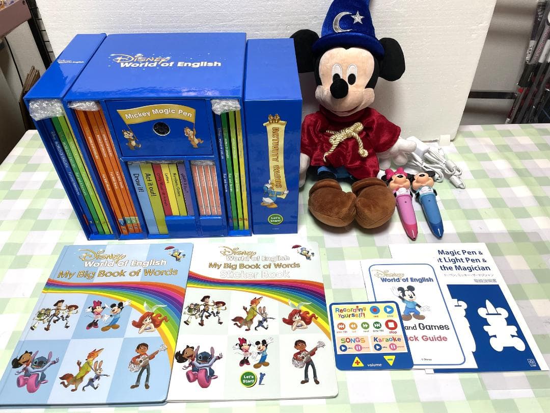 ディズニー英語 ミッキーマジックペンアドベンチャーセット・ミッキーぬいぐるみ