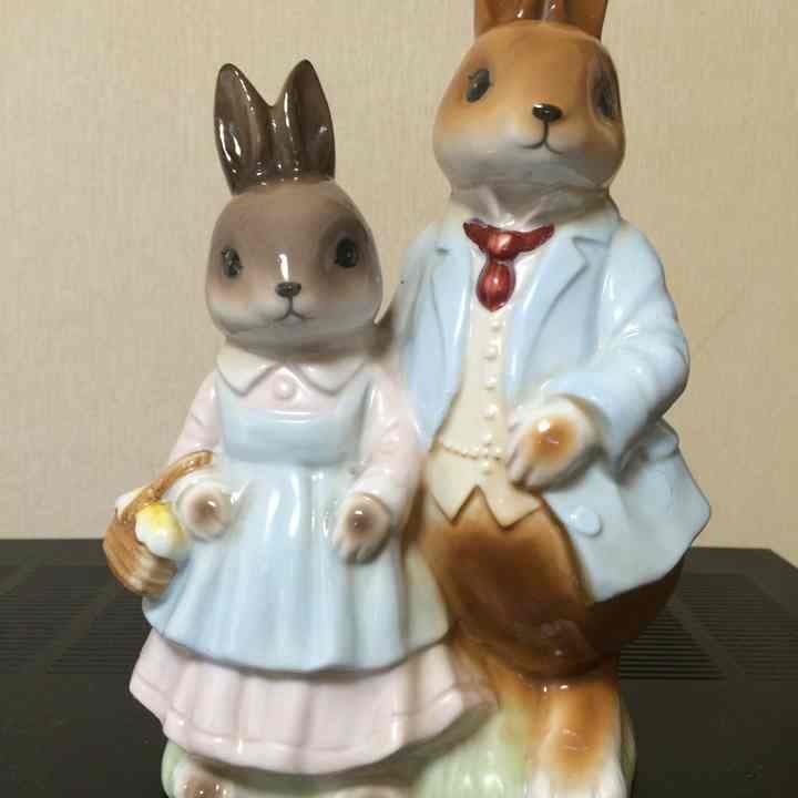 ピーターラビット 置物 白熱灯