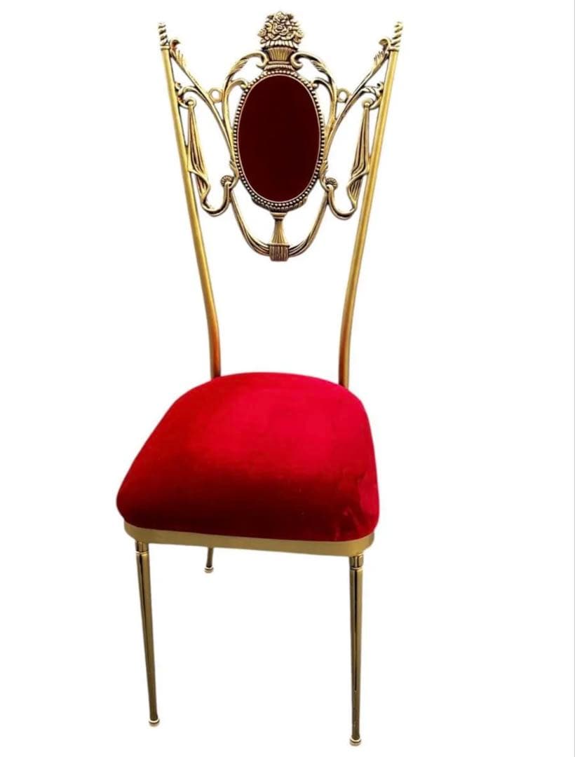 中古美品 Mae Bra アンティーク チェアレッドゴールド