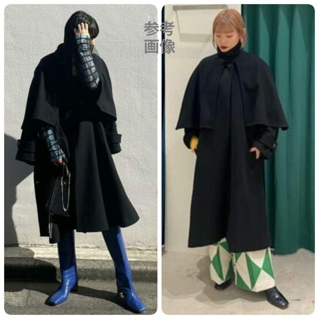 大人気【美品】メゾンスペシャル ケープコート 3way ポンチョ 希少色ブラック