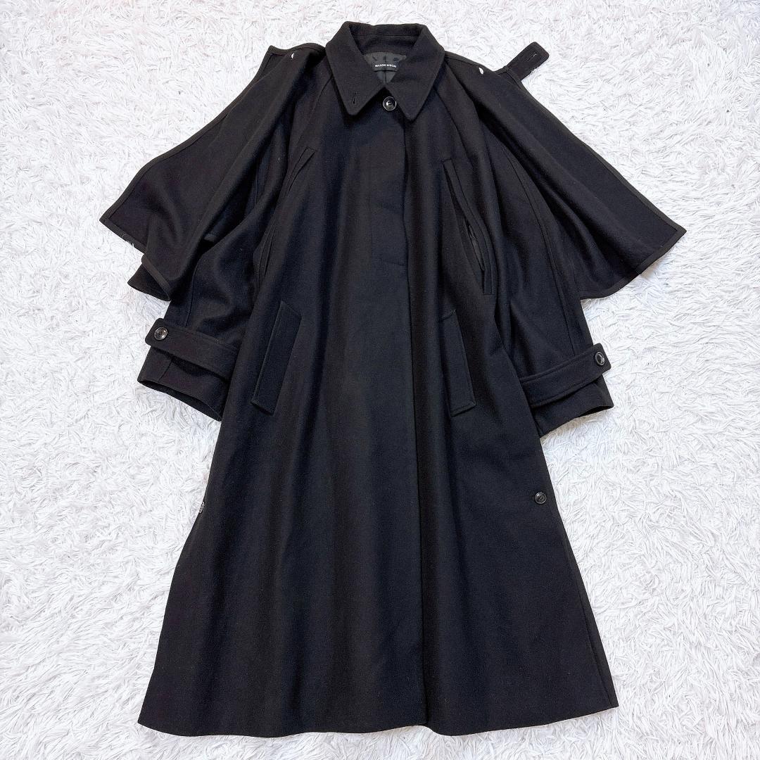 大人気【美品】メゾンスペシャル ケープコート 3way ポンチョ 希少色ブラック