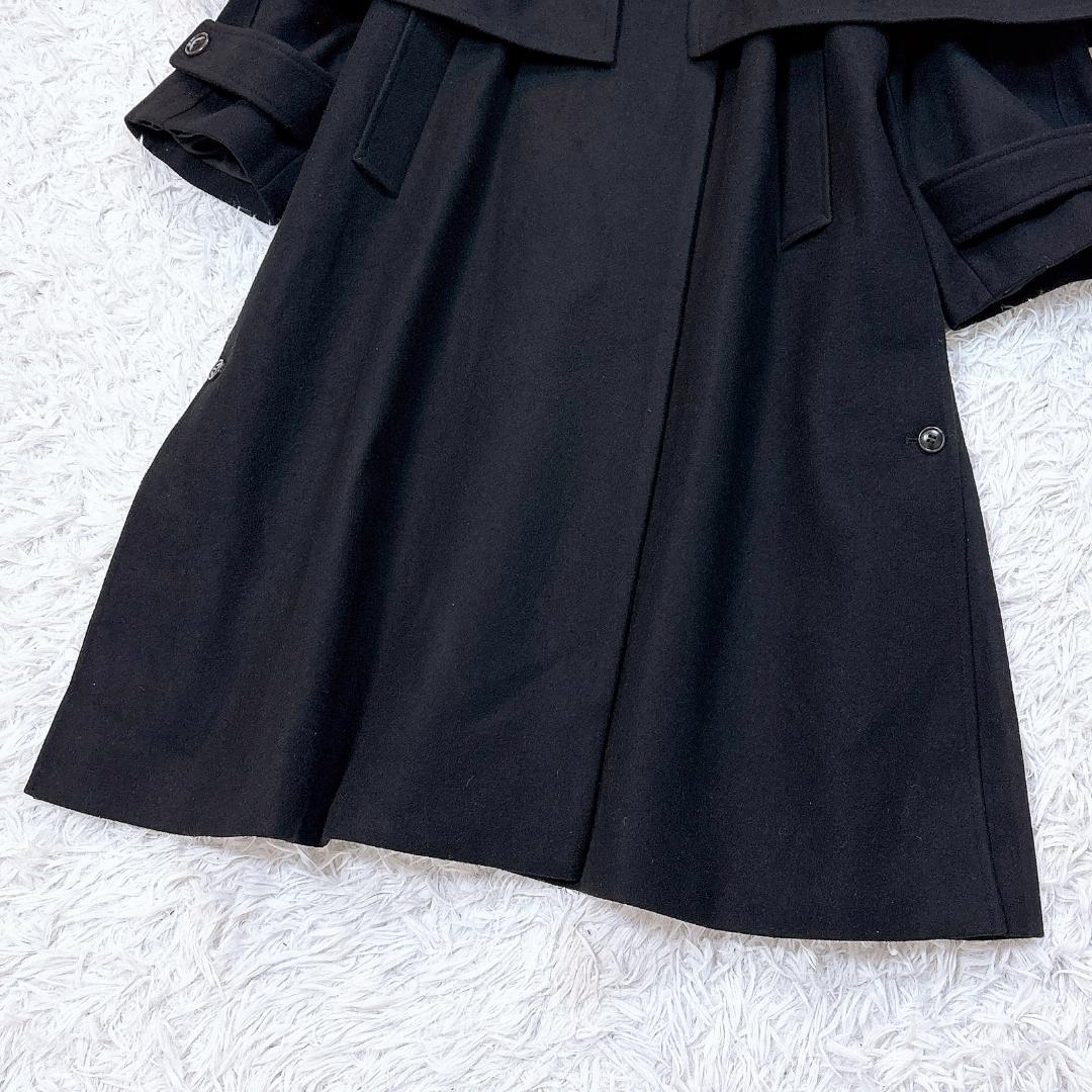 大人気【美品】メゾンスペシャル ケープコート 3way ポンチョ 希少色ブラック