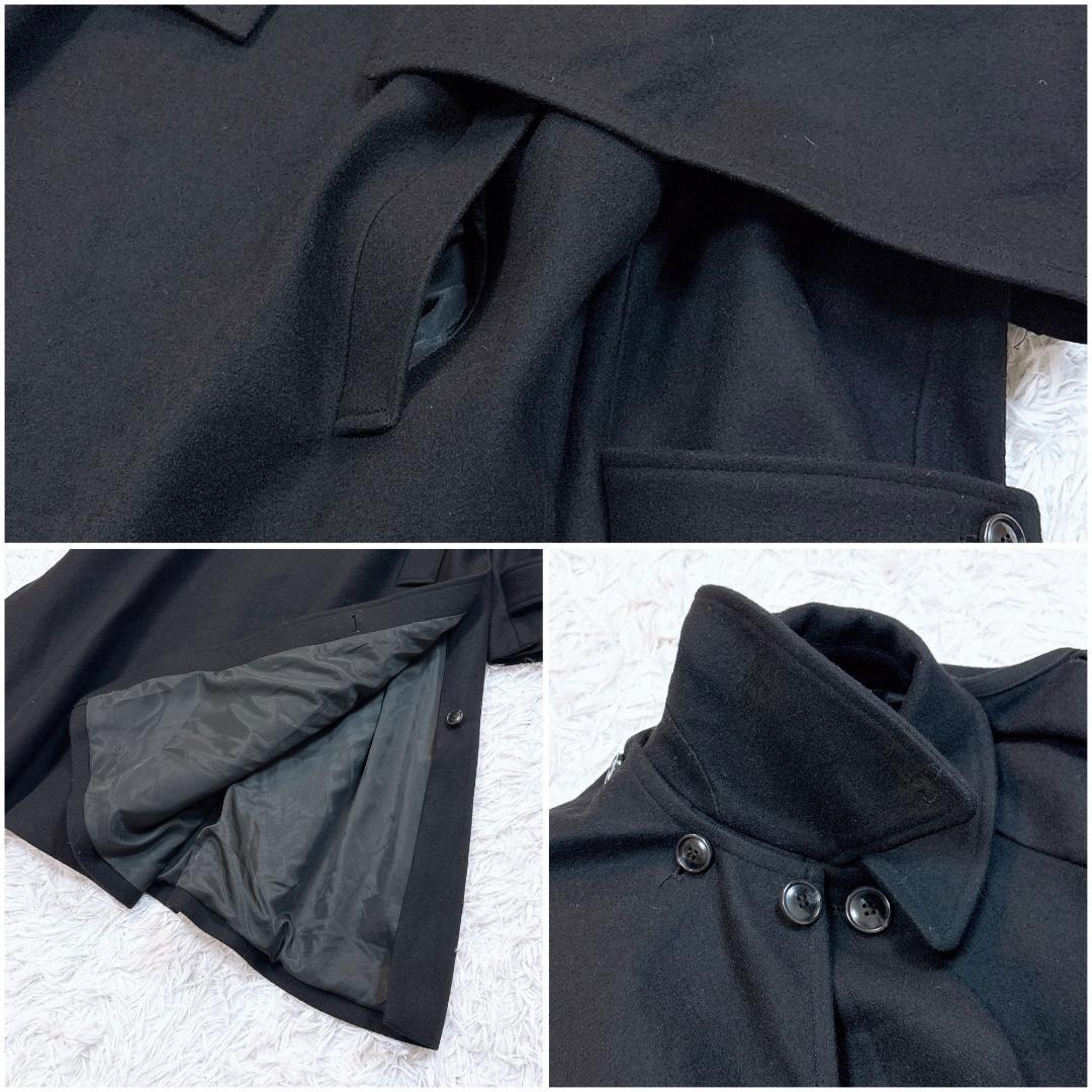 大人気【美品】メゾンスペシャル ケープコート 3way ポンチョ 希少色ブラック