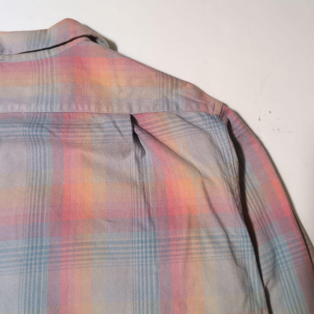 Pendleton オンブレチェック ネルシャツ M（実寸L程度）