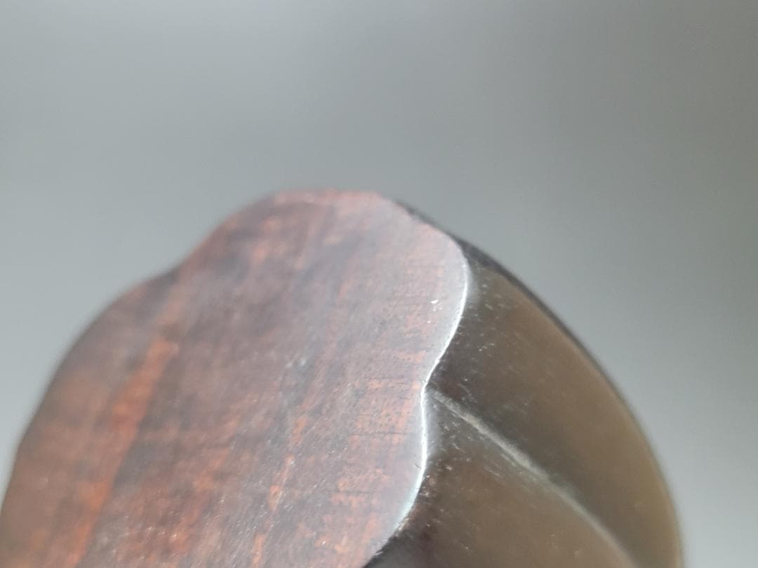 紫 檀造 一輪挿し 花瓶 明清時代 高さ約12cm