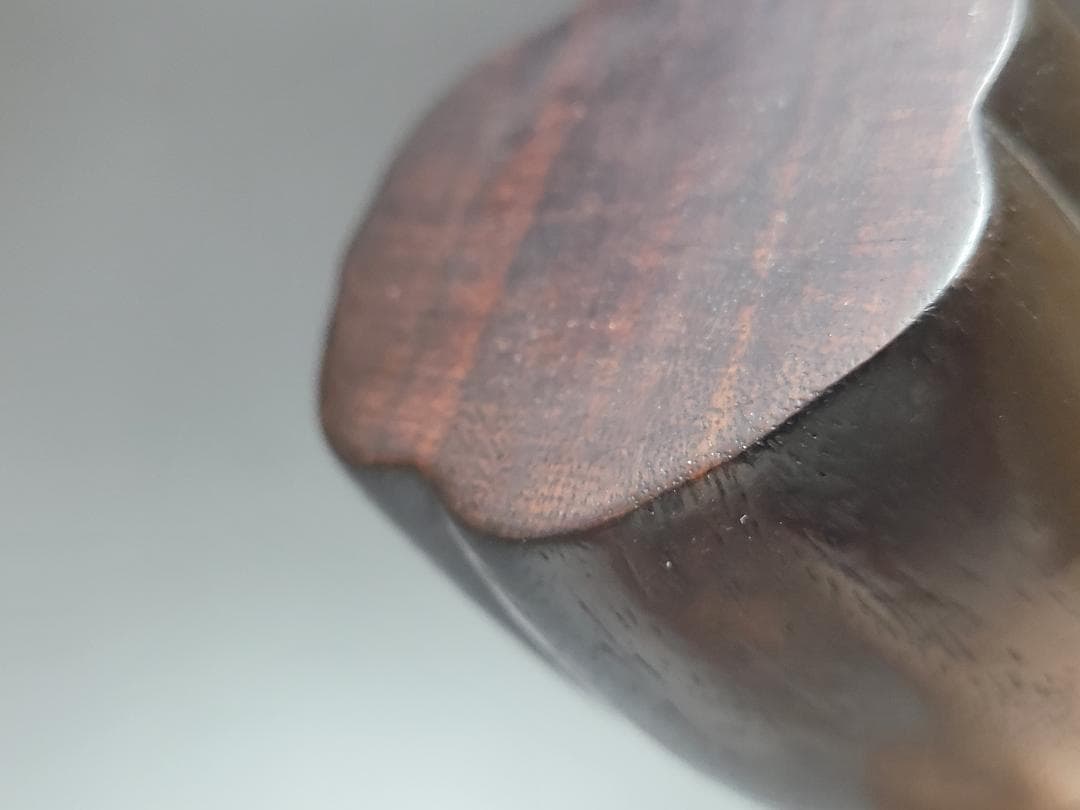 紫 檀造 一輪挿し 花瓶 明清時代 高さ約12cm