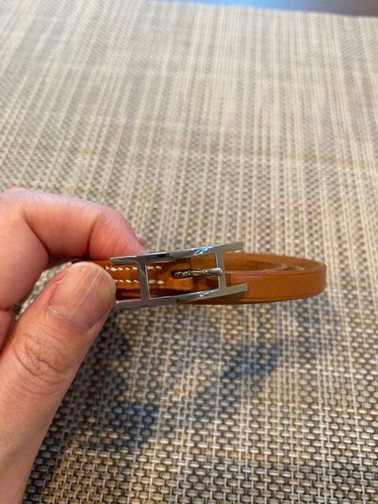 【値下】HERMES エルメス　レザーブレスレット