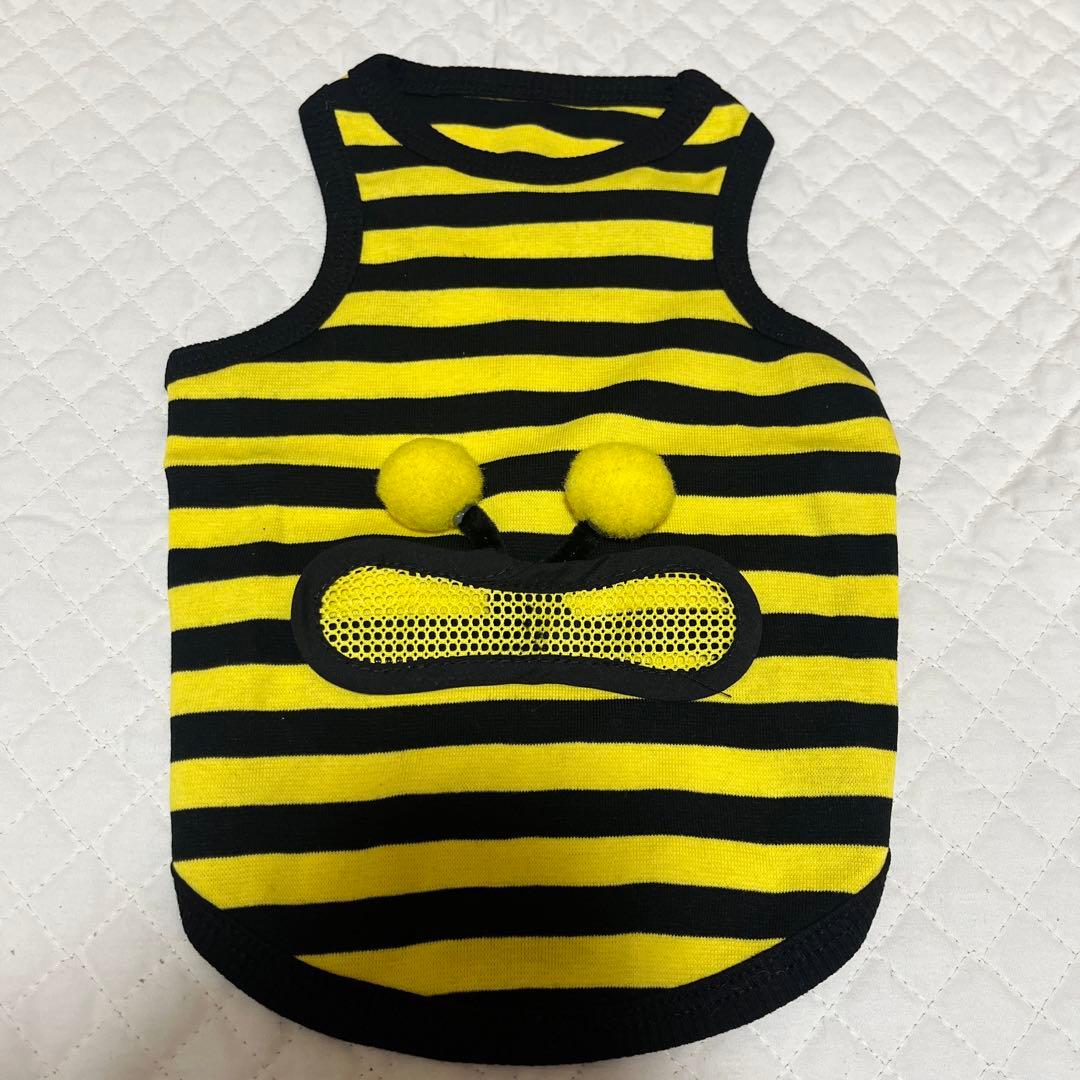 美品✨ 犬服 黒と黄色のストライプ 蜂 デザイン ハチ