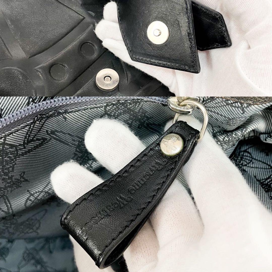 【超希少】ヴィヴィアンウエストウッド メッセンジャーバッグ オーブ チェック 黒