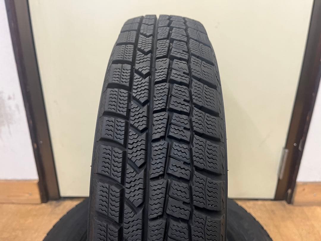 ⑤2022年製 中古ダンロップ冬タイヤ145/80R13 4本セット軽自動車各種