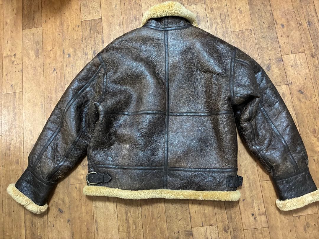 最終値下げ　B-3 ムートン フライトジャケット ヴィンテージ　羊革 ブラウン