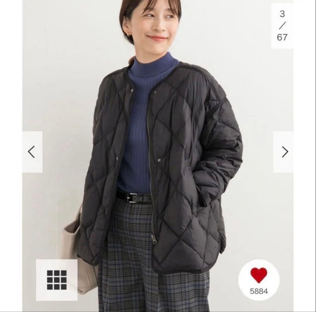 URBAN RESEARCH DOORS ライトダウンキルトショートブルゾン