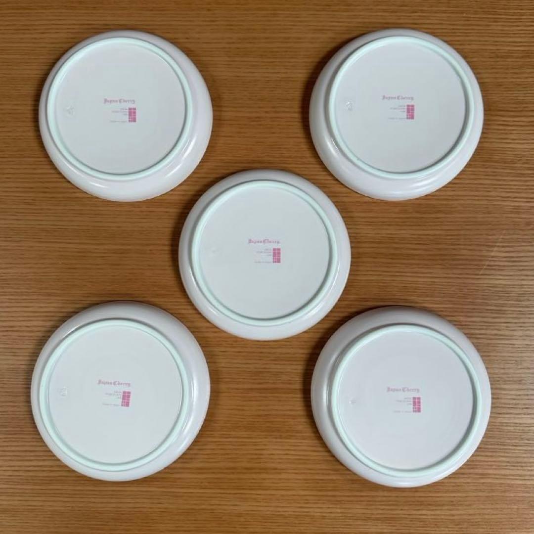 アリタポーセリンラボ JAPAN CHERRY 銘々皿 古伊万里草花紋 5枚組☆